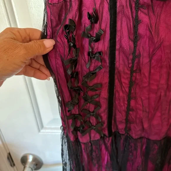 Black Orchid stunning MIDI party dress L - Picture 3 of 6